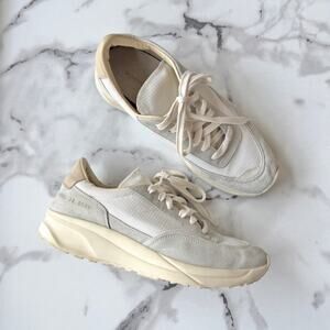 Woman by Common Projects Track 80 Sneakers White Cream Size 39